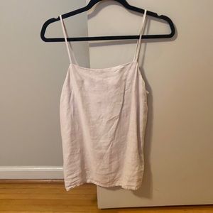 Tan linen shirt small